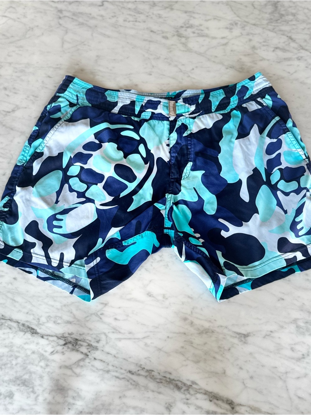 Vilebrequin Swim Trunks – Turtle Camouflage Print Men’s M